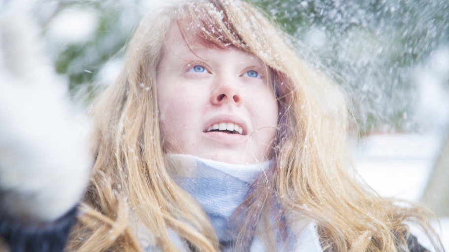 women in the snow